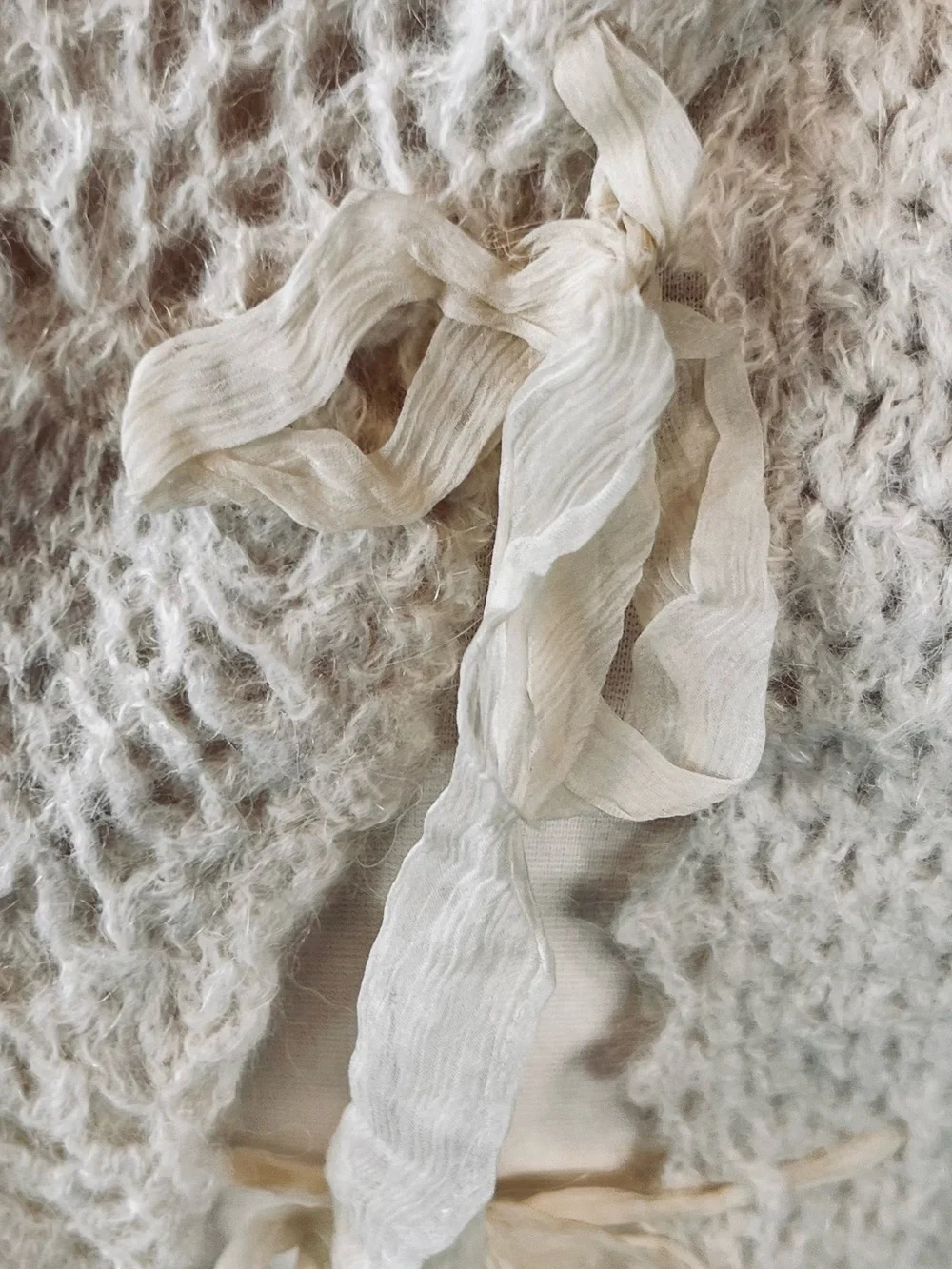 Free People Cream Pineapple Crochet Maxi Duster Jacket Coat